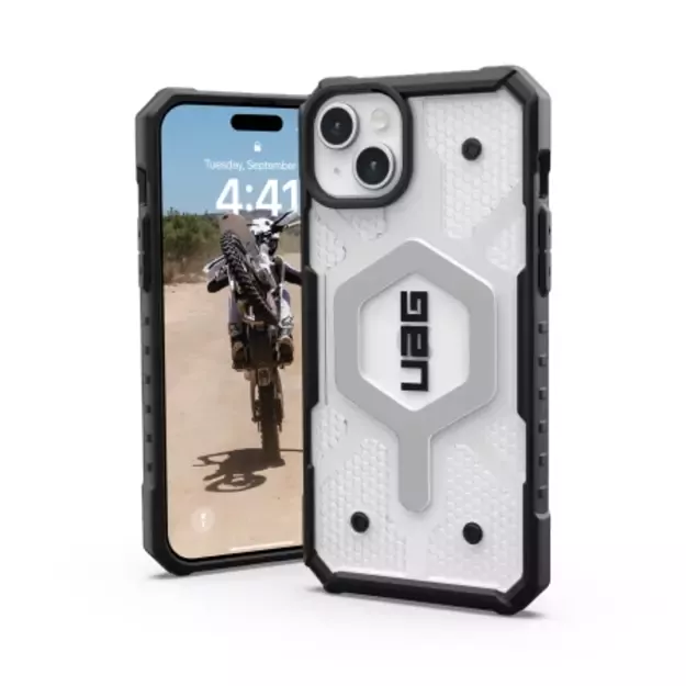 UAG Pathfinder MagSafe case for iPhone 15 Plus - transparent 1