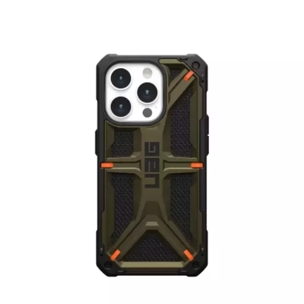 UAG Monarch case for iPhone 15 Pro - green kevlar