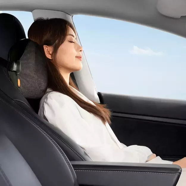 Baseus ComfortRide Series car headrest cushion with 2 materials - dark green 10