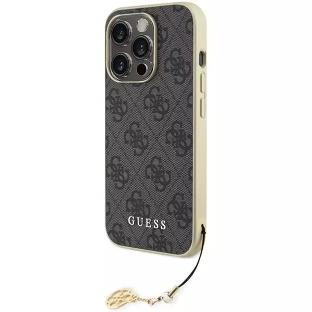 Guess GUHCP15LGF4GGR iPhone 15 Pro 6.1&quot  gray/gray hardcase 4G Charms Collection 8