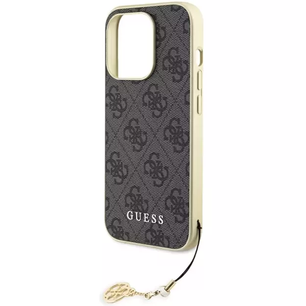 Guess GUHCP15LGF4GGR iPhone 15 Pro 6.1&quot  gray/gray hardcase 4G Charms Collection 12