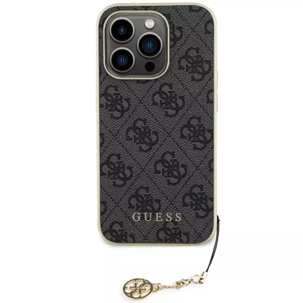 Guess GUHCP15LGF4GGR iPhone 15 Pro 6.1&quot  gray/gray hardcase 4G Charms Collection 9