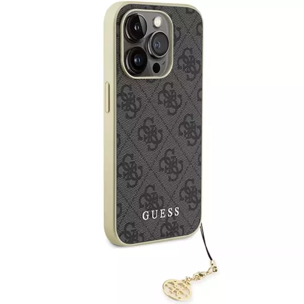 Guess GUHCP15LGF4GGR iPhone 15 Pro 6.1&quot  gray/gray hardcase 4G Charms Collection 10