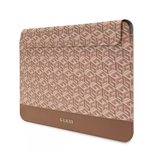 Guess GCube Stripes case for a 16&quot  laptop - brown 1