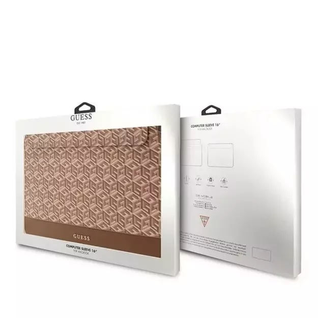 Guess GCube Stripes case for a 16&quot  laptop - brown 3