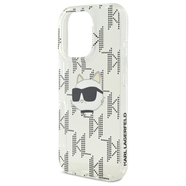 Karl Lagerfeld IML Choupette Head Electroplated iPhone 16 Pro Case - Clear 5