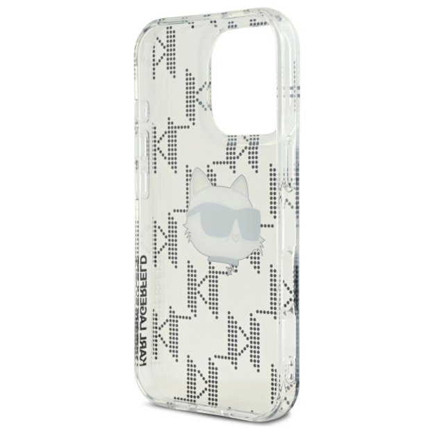 Karl Lagerfeld IML Choupette Head Electroplated iPhone 16 Pro Case - Clear 6