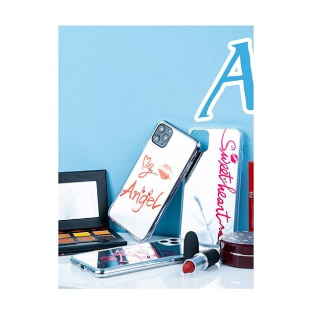Kingxbar Angel mirror case decorated with original Swarovski crystals iPhone 11 Pro Max transparent 2