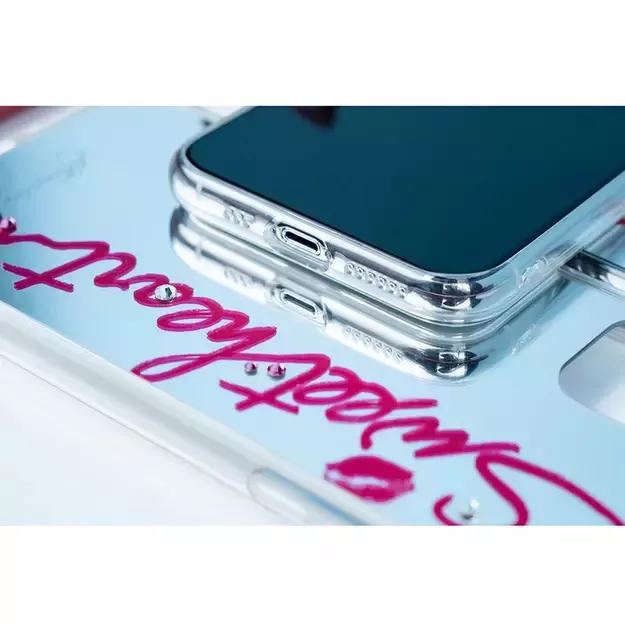 Kingxbar Angel mirror case decorated with original Swarovski crystals iPhone 11 Pro Max transparent 12