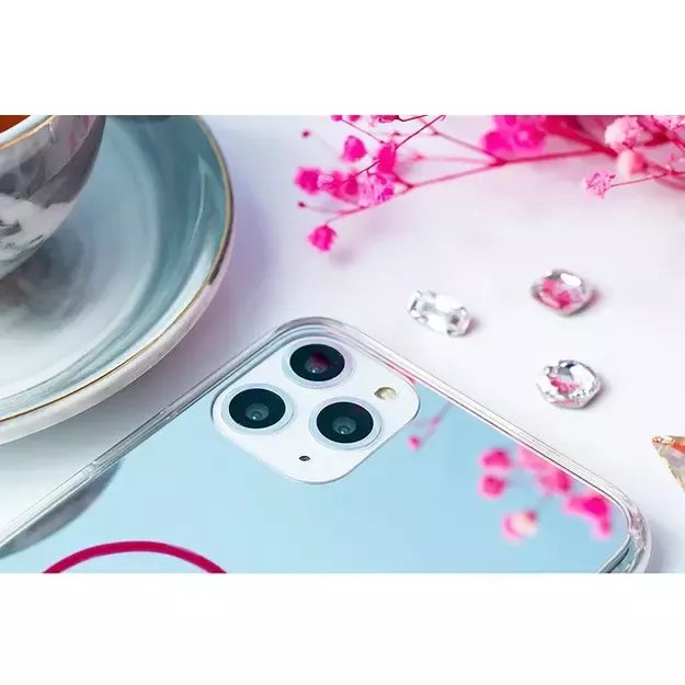Kingxbar Angel mirror case decorated with original Swarovski crystals iPhone 11 Pro Max transparent 10