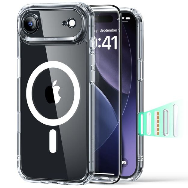 ESR Classic Hybrid MagSafe + Tempered Glass Set for iPhone 17 Air - Clear