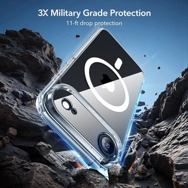 ESR Classic Hybrid MagSafe + Tempered Glass Set for iPhone 17 Air - Clear 3