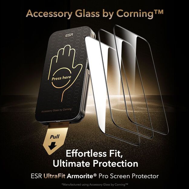 ESR UltraFit Armorite Pro Tempered Glass for iPhone 16 Pro / 17 - Transparent 1