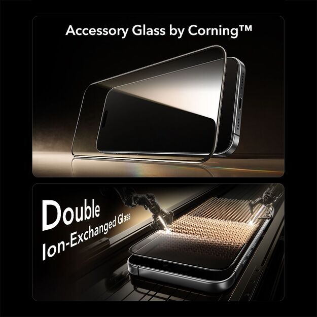 ESR UltraFit Armorite Pro Tempered Glass for iPhone 16 Pro / 17 - Transparent 2