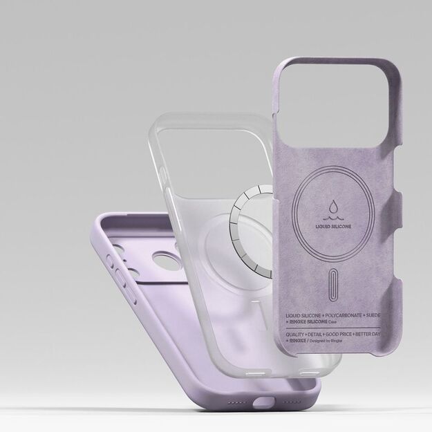 Ringke Silicone Magnetic MagSafe Case for iPhone 17 Pro Max - Purple 5