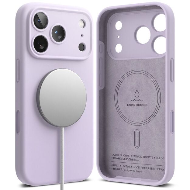 Ringke Silicone Magnetic MagSafe Case for iPhone 17 Pro Max - Purple 1