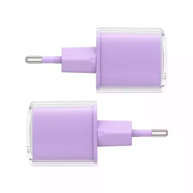 Acefast A53 PD 30W GaN USB-C charger with display - purple 1