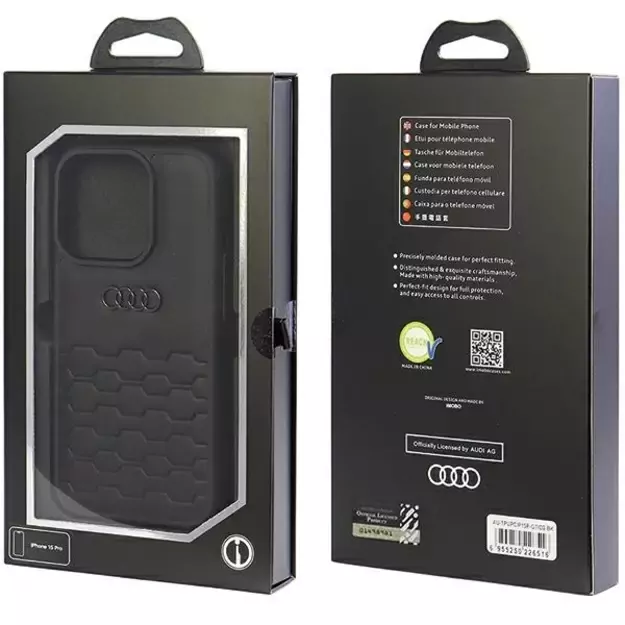 Audi GT Synthetic Leather case for iPhone 15 Pro - black 6