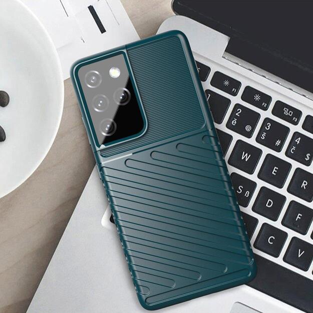 Thunder Case flexible armored cover for Samsung Galaxy S22 Ultra black 16