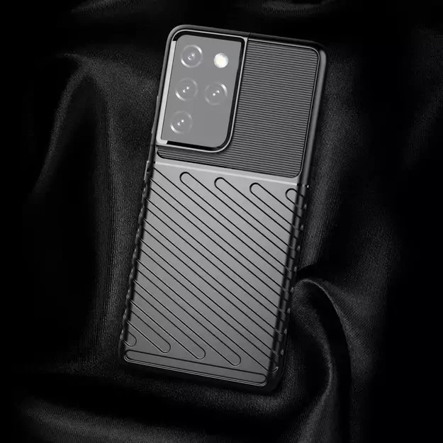 Thunder Case flexible armored cover for Samsung Galaxy S22 Ultra black 2