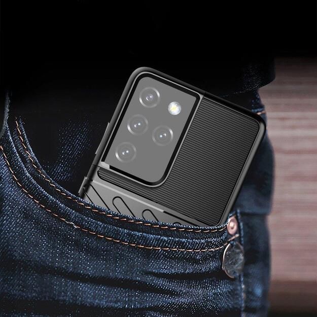 Thunder Case flexible armored cover for Samsung Galaxy S22 Ultra black 22
