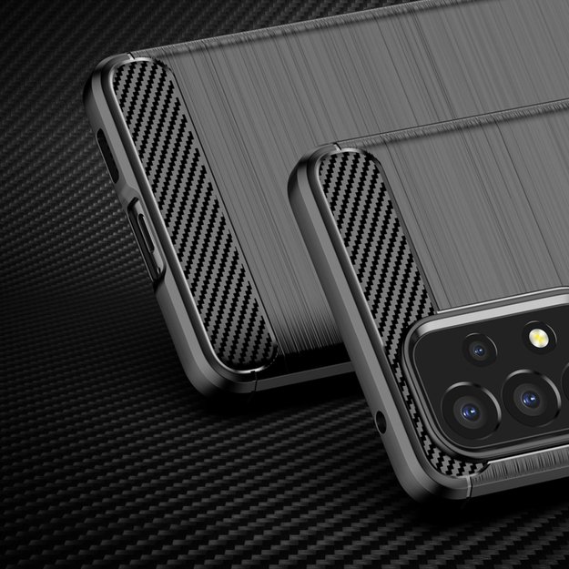 Carbon Case Flexible Cover Sleeve for Samsung Galaxy A53 5G black 9