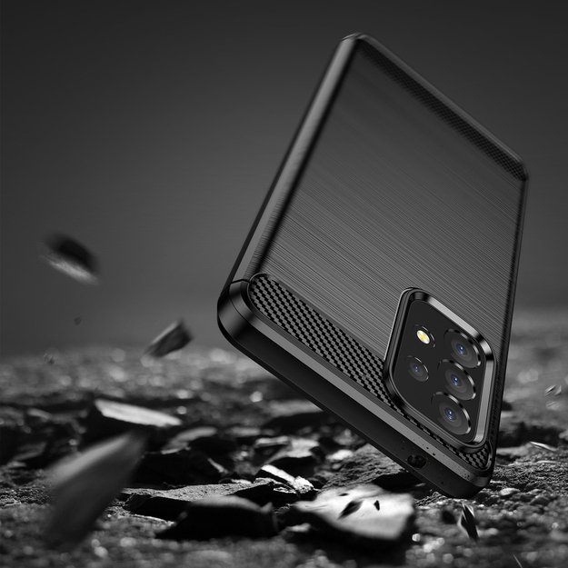Carbon Case Flexible Cover Sleeve for Samsung Galaxy A53 5G black 12