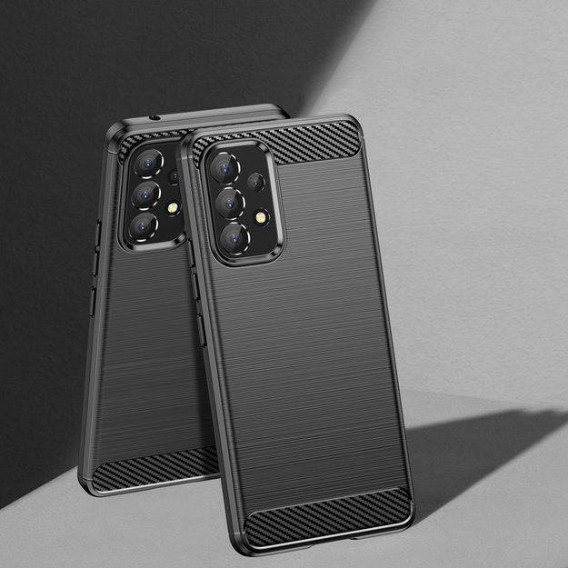 Carbon Case Flexible Cover Sleeve for Samsung Galaxy A53 5G black 14
