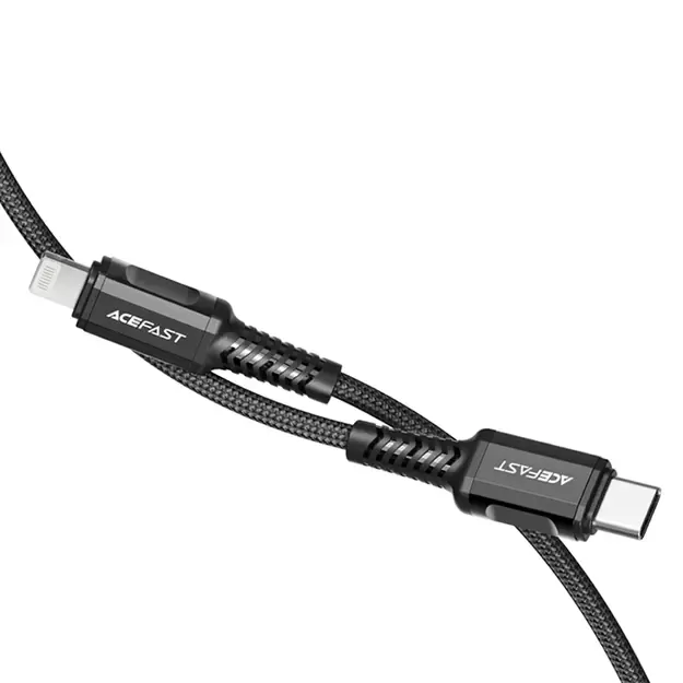 Acefast C1-01 Lightning - USB-C MFi PD cable 30W 3A 480Mb/s 1.2m - black 2