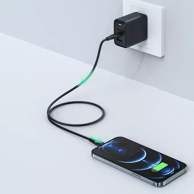 Acefast C3-01 Lightning - USB-C PD cable 30W 3A 480Mb/s 1.2m - white 9