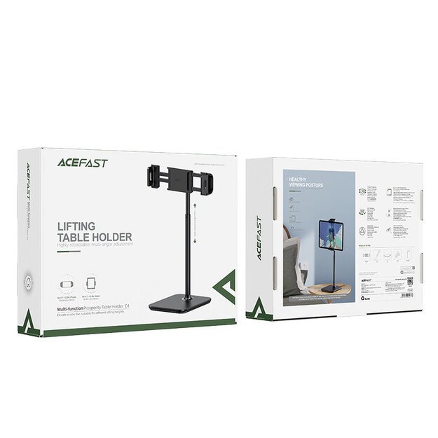 Acefast telescopic phone and tablet holder (135-230mm wide) for the desk 360 ° black (E4 black) 21