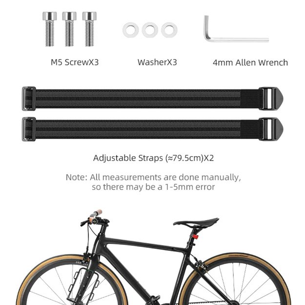Rockbros 33210010001 front bicycle shelf for bicycle fork - black 2