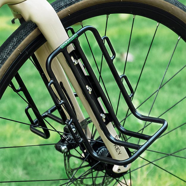 Rockbros 33210010001 front bicycle shelf for bicycle fork - black 5