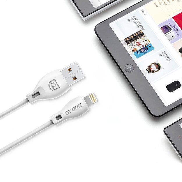 Dudao cable USB Type C 2.1A 1m white (L4T 1m white) 18