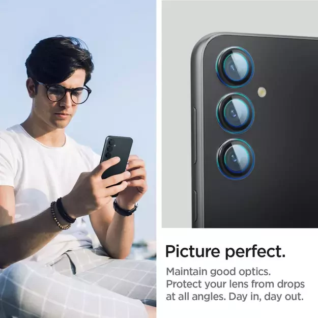 Spigen Glas.tR EZ Fit Optik Camera Protector for Samsung Galaxy S23 FE - Black 2 pcs. 8