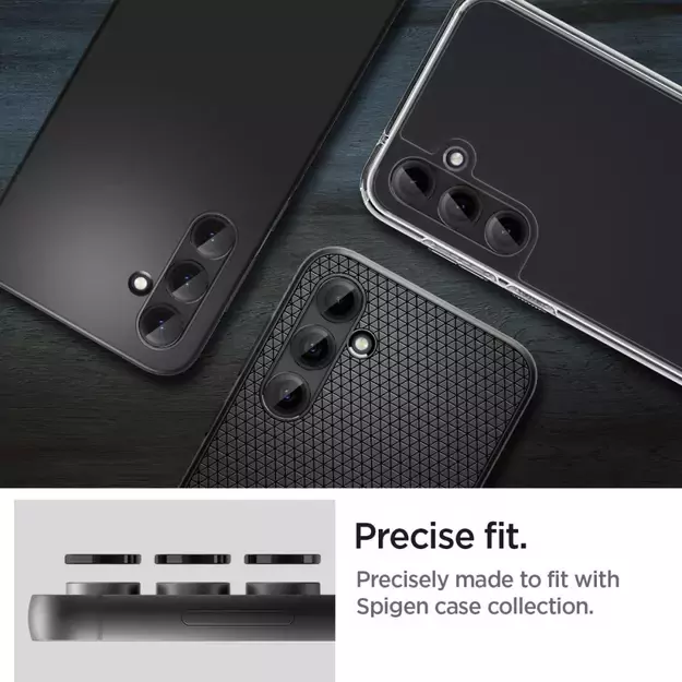 Spigen Glas.tR EZ Fit Optik Camera Protector for Samsung Galaxy S23 FE - Black 2 pcs. 11