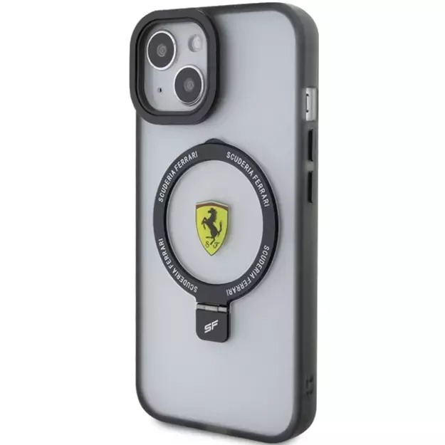 Ferrari FEHMP15SUSCAK iPhone 15 6.1&quot  black/black hardcase Ring Stand 2023 Collection MagSafe 1