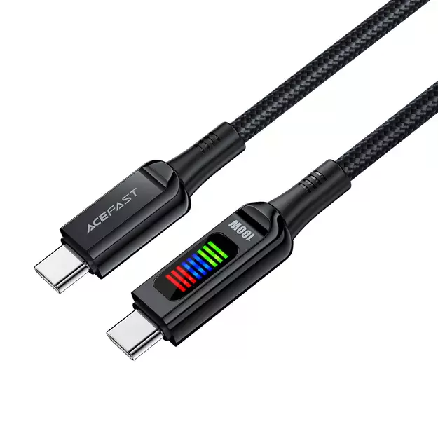 Acefast C7-03 USB-C USB-C 100W 1.2m cable with display - black 7