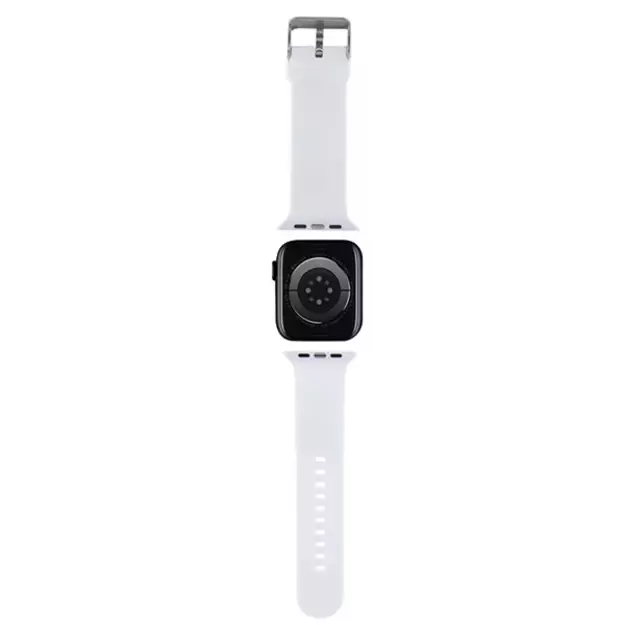 Karl Lagerfeld 3D Rubber Karl Head strap for Apple Watch 42/44/45/49mm - white 4