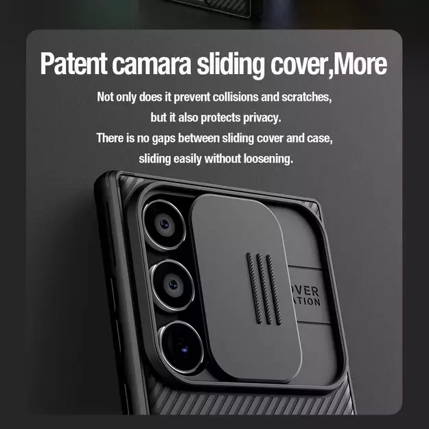 Nillkin CamShield Pro Armored Case with Camera Protector for Samsung Galaxy S24 Ultra - Black 9