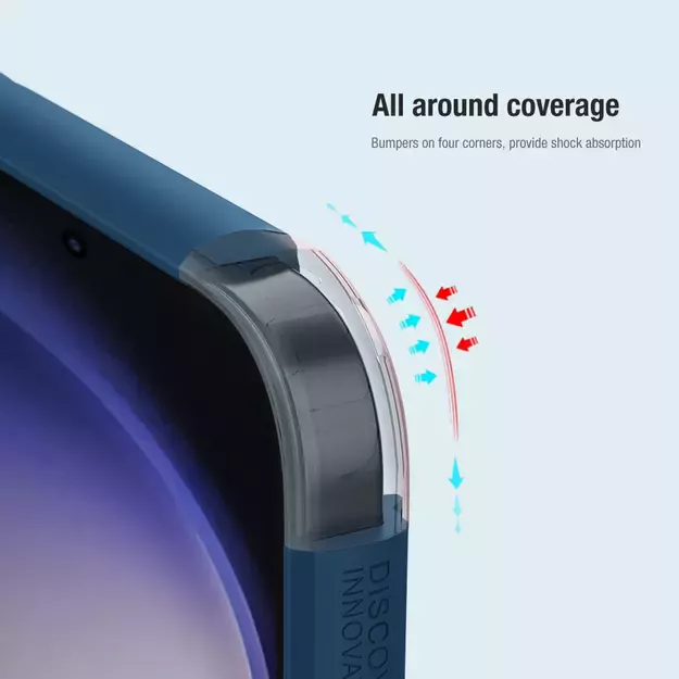 Nillkin Super Frosted Shield Pro armored case for Samsung Galaxy S24+ - blue 8