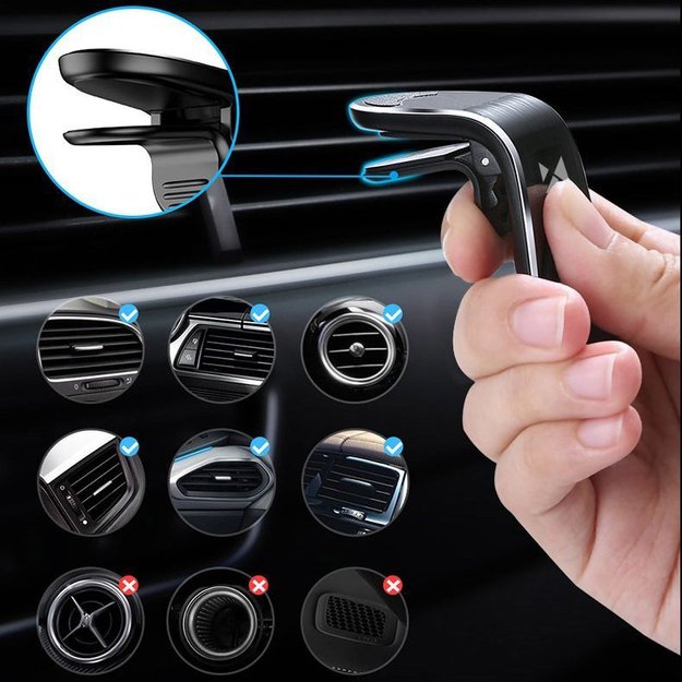 Wozinsky magnetic phone holder on the ventilation grille black (WCH-02) 13
