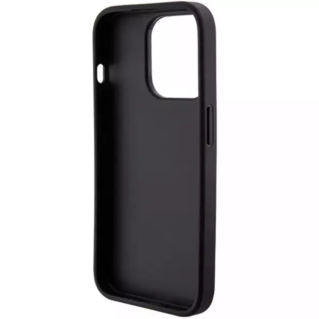 Guess Grip Stand 4G Saffiano Strass case for iPhone 15 Pro Max - black 12