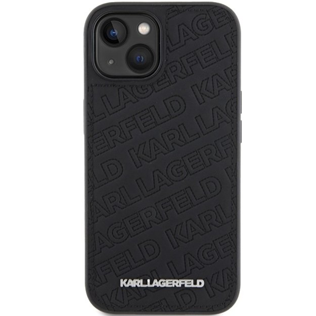 Karl Lagerfeld Quilted K Pattern case for iPhone 15 - black 9