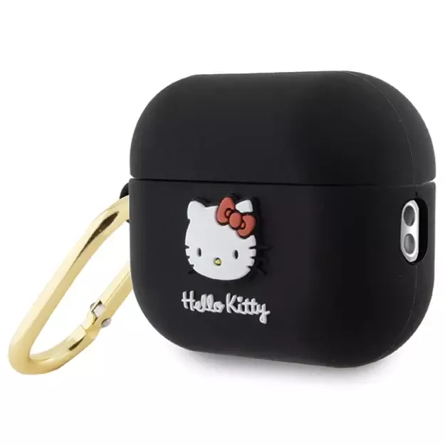 Hello Kitty Silicone 3D Kitty Head Case for AirPods Pro 2 (2022/2023) - Black 2