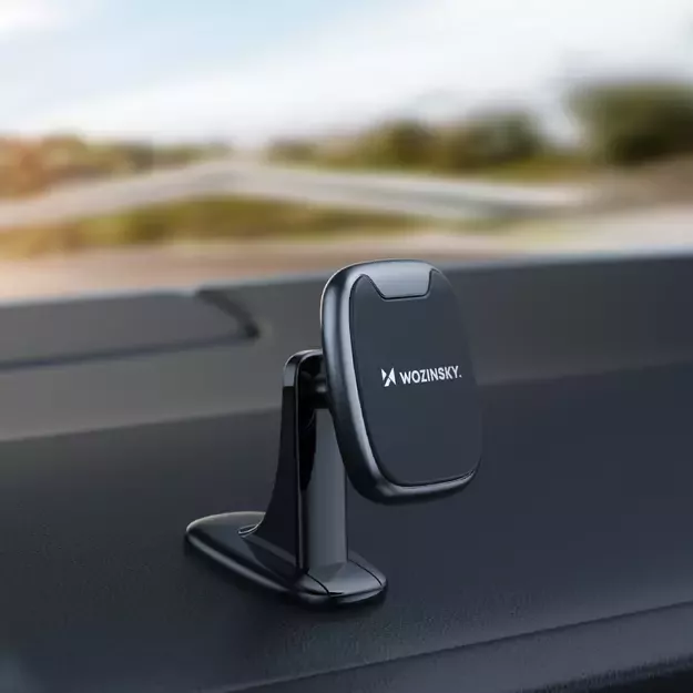 Wozinsky WUMTD magnetic phone holder for car dashboard - black 10
