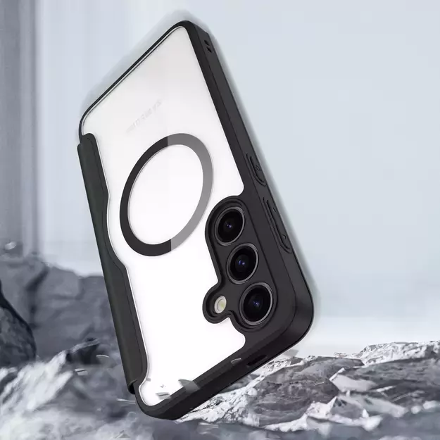 Dux Ducis Skin X Pro case for Samsung S24+ with magnetic ring and flap - black 22