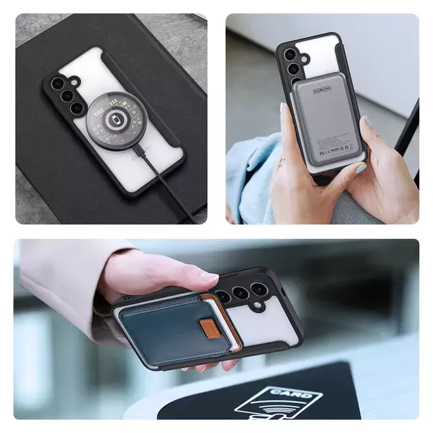 Dux Ducis Skin X Pro case for Samsung S24+ with magnetic ring and flap - black 17