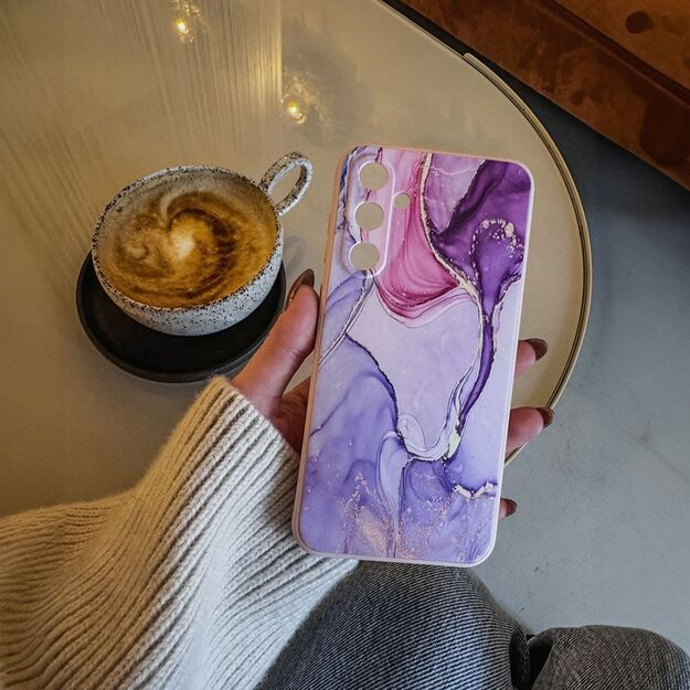 Tech-Protect Icon Case for Samsung Galaxy A56 5G - Marble - Pink 2