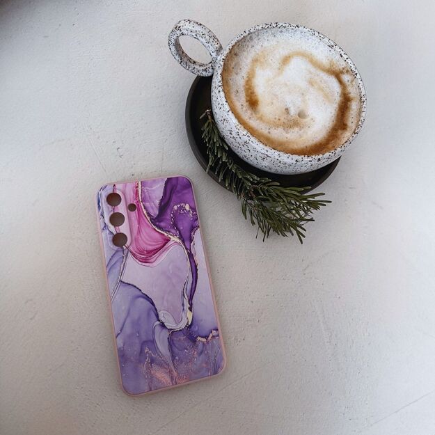 Tech-Protect Icon Case for Samsung Galaxy A56 5G - Marble - Pink 1
